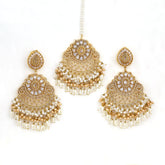 Nooré Bahar Pastel Stone Jhumka Set