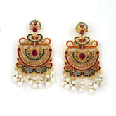 Nooré Rang Stone & Pearl Heritage Earrings