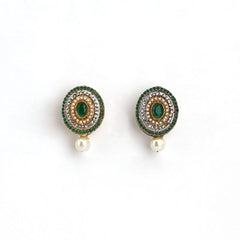 Mahveen Pearl Drop Studs
