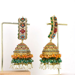 Gulnaar Heritage Jhumka Earrings