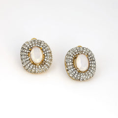 Nooré-Shaam Sapphire Halo Studd Earrings
