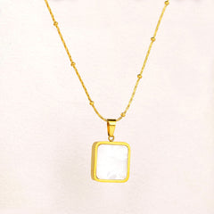 Luna Frost Pendant Necklace