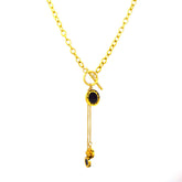 Roman Dial Drop Pendant Chain