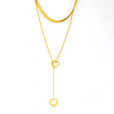 Twin Hearts Gold Pendant