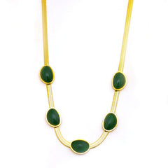 Gold-Plated Oval Statement Chain