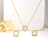 Bead border Clover Charm Set