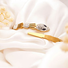 Crystal Snake Head Bracelet