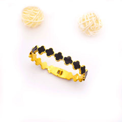 Midnight Clover Bangle