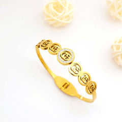 Bold Emblem Link Bracelet