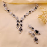 Blush Radiance CZ Crystal Stones Necklace Set