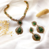 Golden Dusk Teardrop Crystal Set