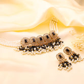 Celestial Bloom Pearl & Stone Choker Set