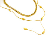 Sahara Drop Layered Chain Set