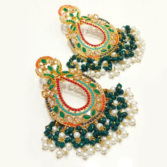 Noor-e-Hunar Pearl Drop Statement Earrings