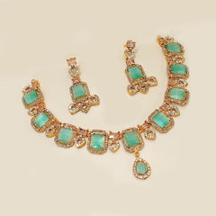 Luxury AD Stone Necklace Set