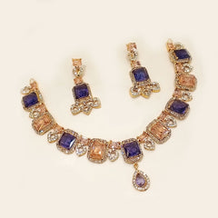 Luxury AD Stone Necklace Set