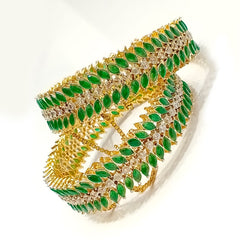 Nayab Leafwork Statement Bangles
