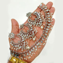 Gold Plated Kundan Necklace Set