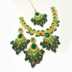 Luxury Pink AD Stone Necklace