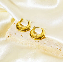 Celestial Shine Gold Hoop Earrings