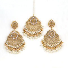 Nooré Bahar Pastel Stone Jhumka Set