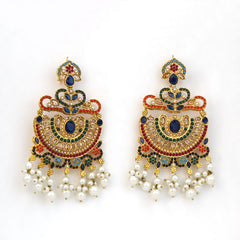 Nooré Rang Stone & Pearl Heritage Earrings