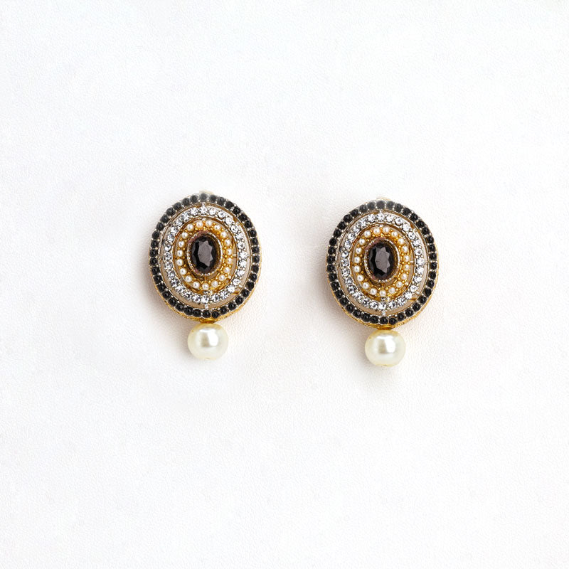 Mahveen Pearl Drop Studs