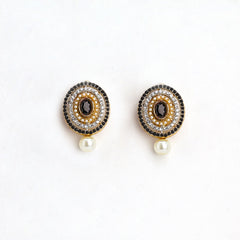 Mahveen Pearl Drop Studs