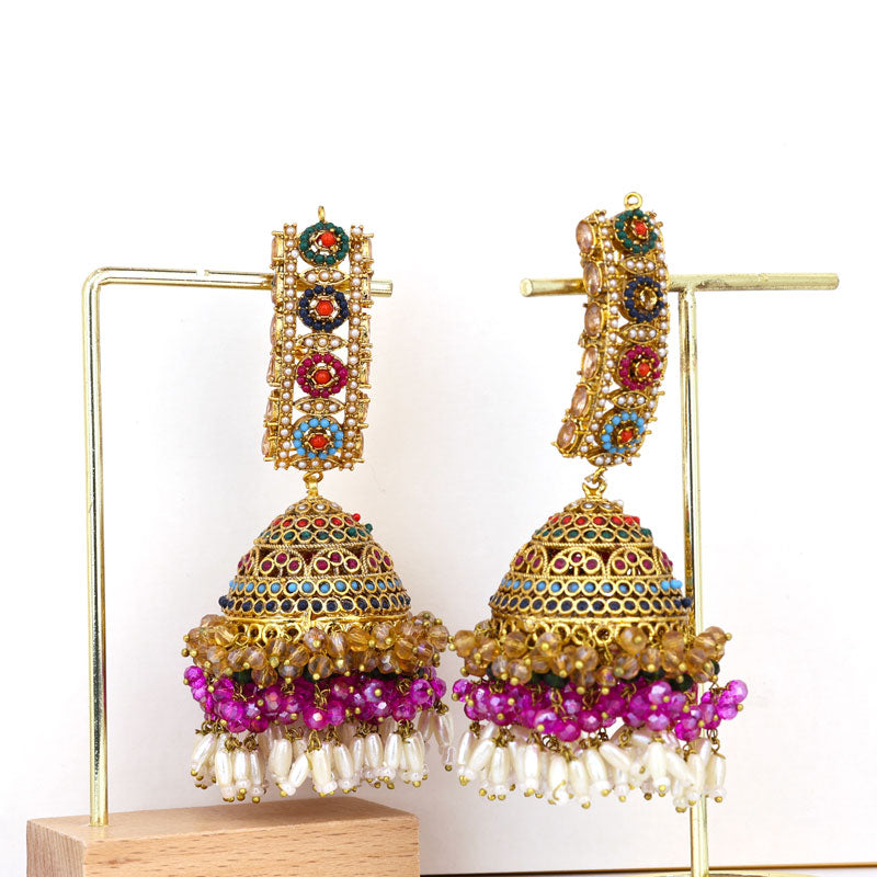 Gulnaar Heritage Jhumka Earrings