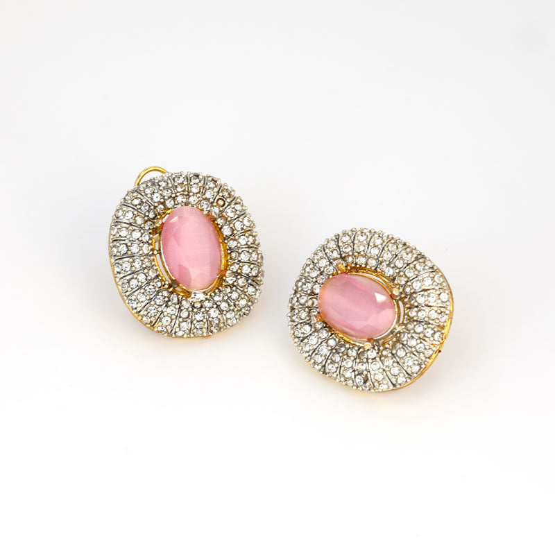 Nooré-Shaam Sapphire Halo Studd Earrings