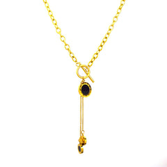 Roman Dial Drop Pendant Chain