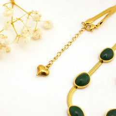Gold-Plated Oval Statement Chain