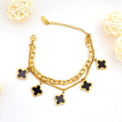 Black Clover Charm Bracelet