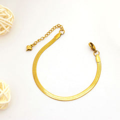 Sleek Gold Snake Chain Bracelet