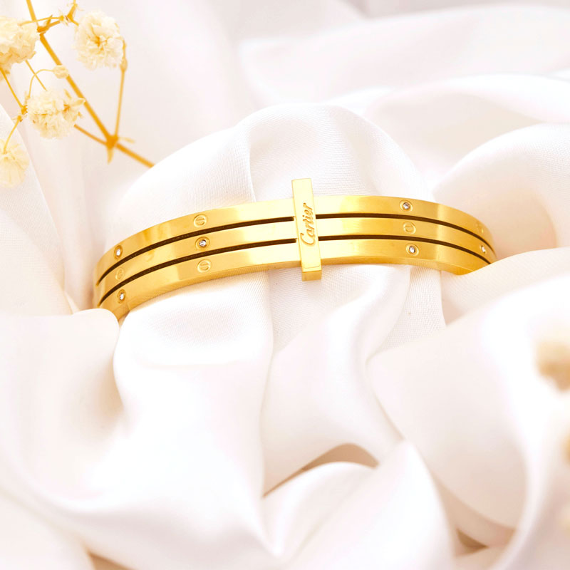 Triple Band Gold Bracelet