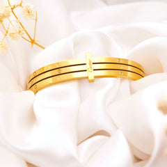 Triple Band Gold Bracelet