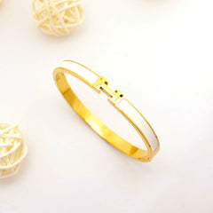 Classic Enamel “H” Bangles