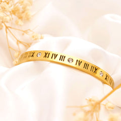 Timeless Roman Numeral Bangle