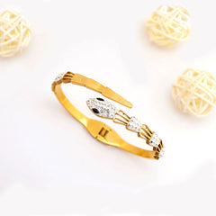 Crystal Snake Head Bracelet