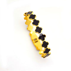 Midnight Clover Bangle