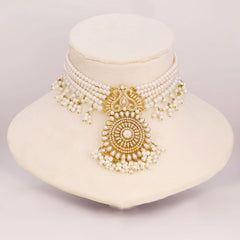 Noor Emerald Crystal Layered Necklace Set