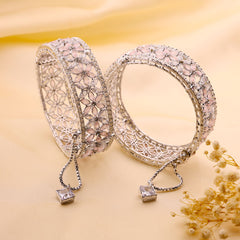 Blush Mirage Crystal Bangles