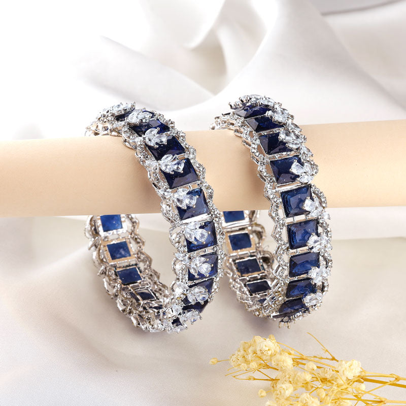 Noir Grace Crystal Bangles