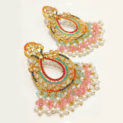 Noor-e-Hunar Pearl Drop Statement Earrings