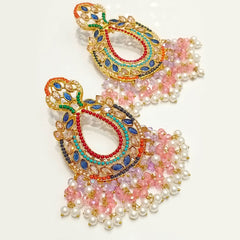Noor-e-Hunar Pearl Drop Statement Earrings