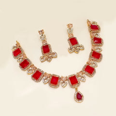 Luxury AD Stone Necklace Set