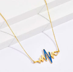 Heartbeat Love Pulse Pendant Necklace