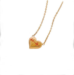 Heartbeat Heart Pendant Necklace