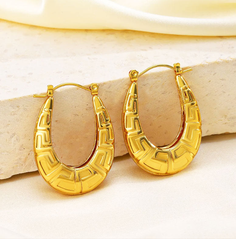 Heritage Crescent Hoop Earrings